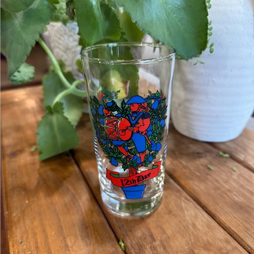 12 Days of Christmas Colorful 12th Day‎ Glass